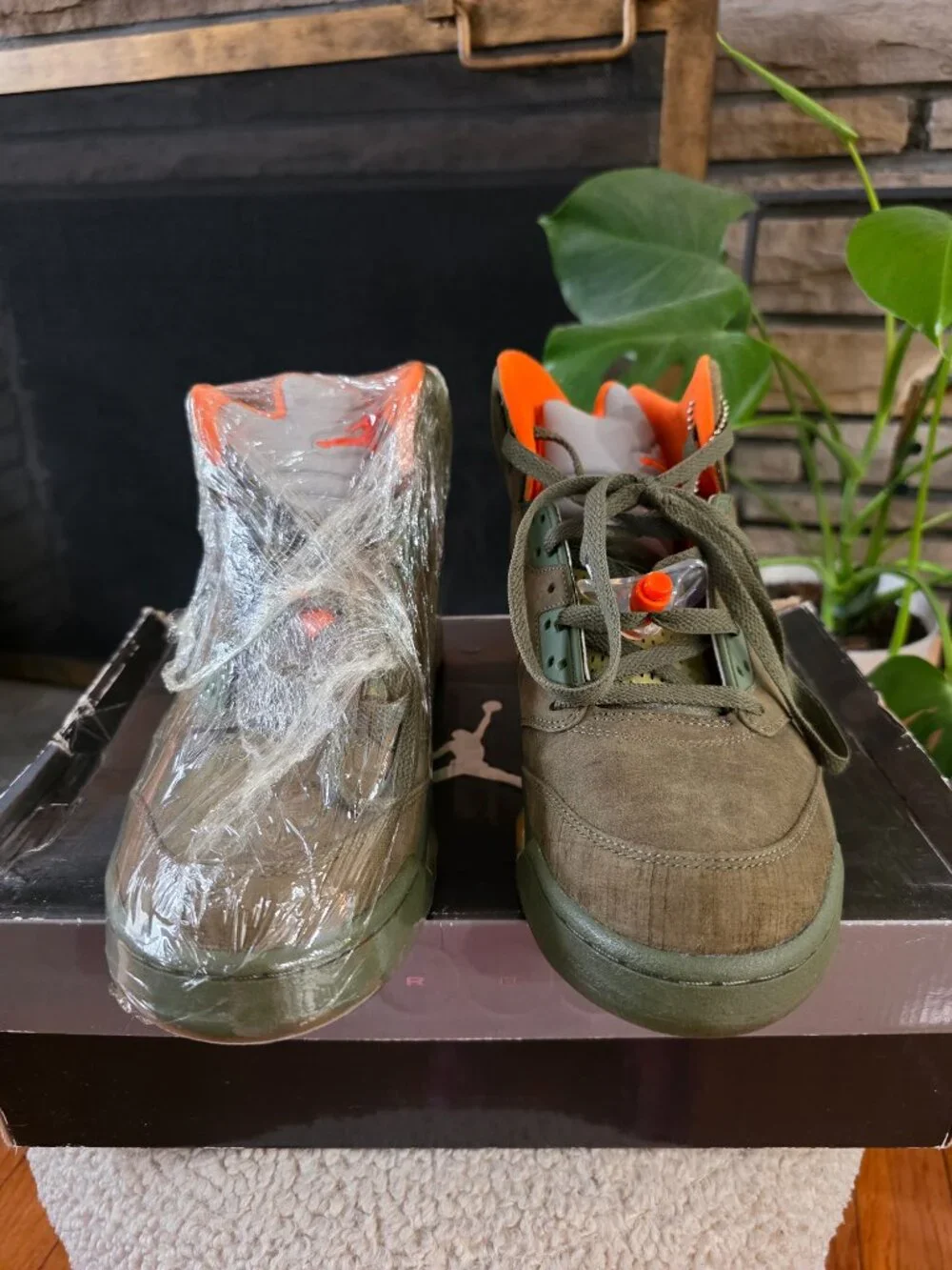 Air Jordan 5 Retro Olive & orange men size 10.5